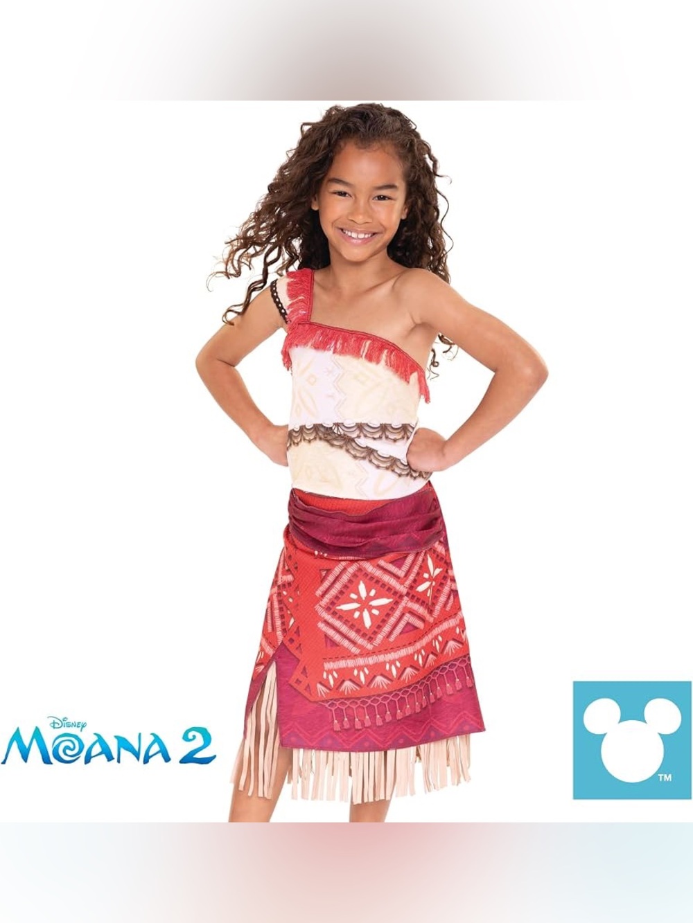 Disney Moana 2 Girls Fashion Dress Up Play Costume NWT